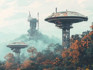 幻想的外星建筑