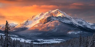 唯美的雪山