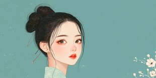 美女插画壁纸