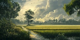 唯美农村场景
