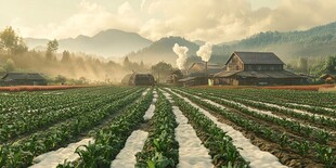 现代化农田场景