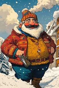 俄罗斯人物插画