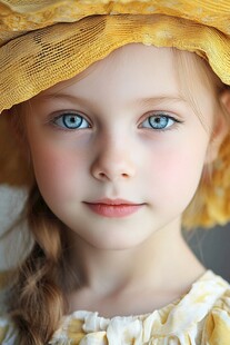 怡然自得的小女孩壁纸