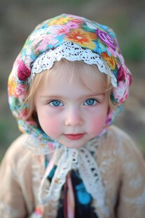 怡然自得的小女孩壁纸