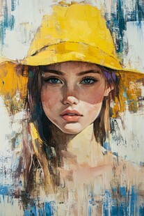 油画质地手绘人物