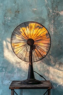 风扇摆件特写