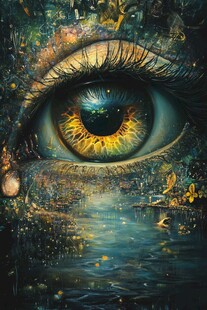 金色眼睛眼界世界