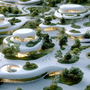 魅力挪威市悬浮岛设计