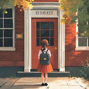 学院系列插画