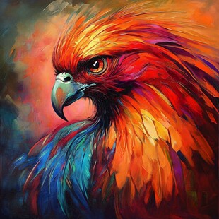 立体画金刚鹦鹉