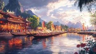 古风场景概念图