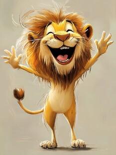 雄壮的动物插画