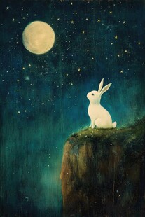 月兔插画