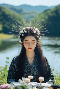 拈花美女