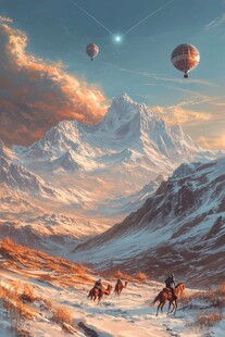 外星球幻想场景插画