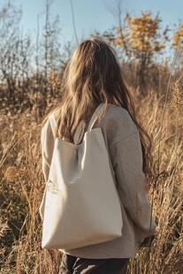 秋系浅橙色小预算户外