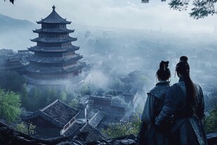 古代黄鹤楼场景