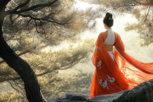 红装人像