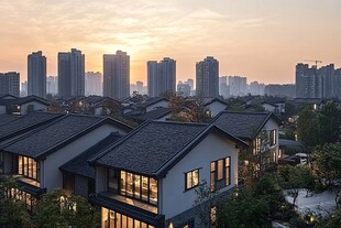 新中式建筑实景图