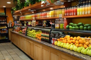 果汁店内景环境