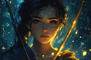 板绘少女插画