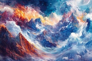 海洋流体画宇宙