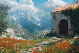 唯美农村场景