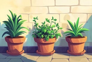 室内植物插图