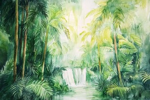 丛林风景画