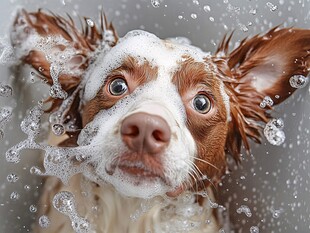 狗狗洗澡泡泡