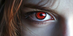 红眼睛宝石迷人