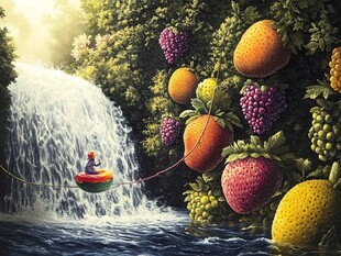 逼真的水果艺术