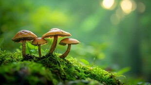唯美森林野生菌