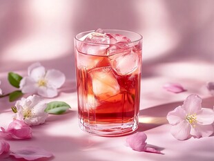 醉樱花鸡尾酒