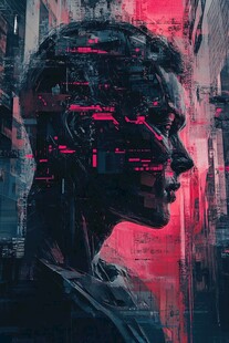 赛博朋克装饰画