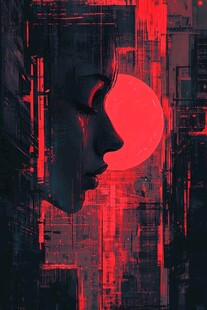 赛博朋克装饰画