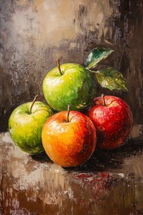 油画苹果
