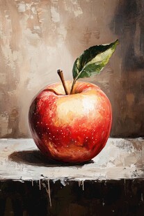 油画苹果