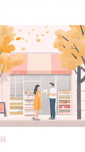 便利店零食插画