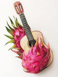 艺术化木火龙果