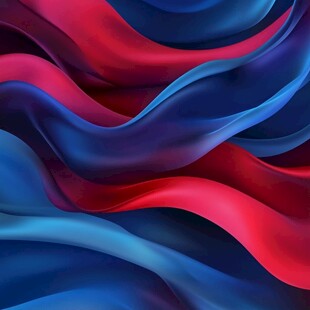 简约大气红色蓝色