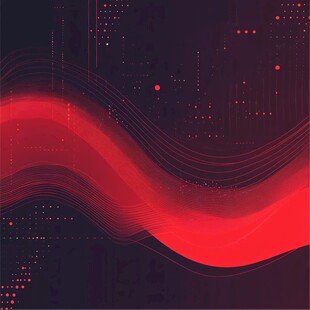 红色科技渐变背景数码