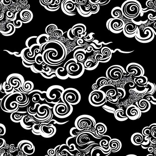 暗纹云团贵气云纹图案