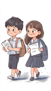 插画小学生