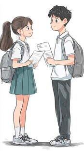 插画小学生