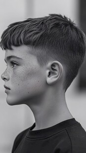 小男孩侧面