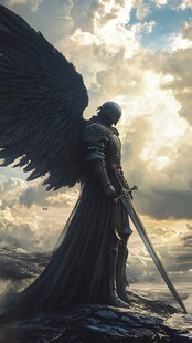 长翅膀的天使女神