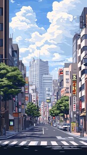 插画街道