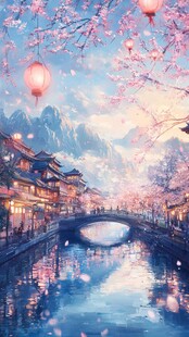 古风场景春暖花开