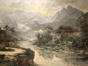 九华山油画